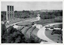 REICHSPARTEITAG NÜRNBERG 1935 WK II - Zerreiss Karte 21 Appell Der SA SS Und NSKK Weihe Der Feldzeichen I - Oorlog 1939-45