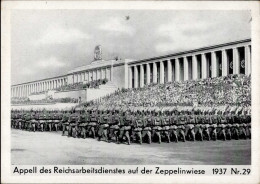 REICHSPARTEITAG NÜRNBERG 1937 WK II - Intra 1937/329 Appell Des RAD I - Oorlog 1939-45