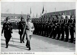 REICHSPARTEITAG NÜRNBERG 1937 WK II - Zerreiss 21 Der Führer Schreitet Die Front Der SS-LEIBSTANDARTE Ab S-o I-II - Weltkrieg 1939-45