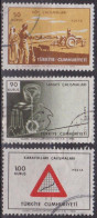 Motoculture - TURQUIE - Industrie - Construction De Routes - N° 1907-1908-1909  - 1969 - Gebraucht