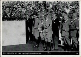 REICHSPARTEITAG NÜRNBERG WK II - Intra 19 Der Führer Bei Der Grundsteinlegung S-o 1935 I-II - Weltkrieg 1939-45