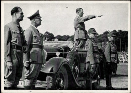 REICHSPARTEITAG NÜRNBERG WK II - Zerreiss Karte 12 Der Führer Grüßt Die Vorbeimarschierenden Kolonnen I - Guerre 1939-45