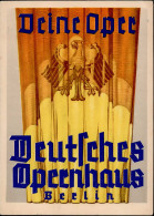 BERLIN WK II - DEUTSCHES OPERNHAUS Werbekarte 1935 I-II - War 1939-45