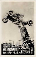 BERLIN WK II - INT. AUTOMOBIL- U. MOTORRAD-AUSSTELLUNG BERLIN 1934 Seltene Sign. Künstlerkarte Mit S-o I - War 1939-45