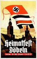 DÖBELN WK II - HEIMATFEST 1935 Sign. Künstlerkarte I - Guerra 1939-45