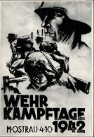 MÄHRISCH-OSTRAU WK II - WEHRKAMPFTAGE Der SA 1942 Sign. Künstlerkarte Mit S-o I - Guerra 1939-45