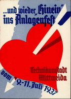 MITTWEIDA WK II - ANLAGENFEST Technikumstadt Mittweida 1937 S-o I-II - Guerra 1939-45