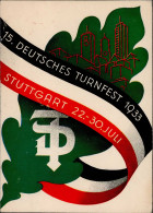 STUTTGART WK II - Festpostkarte 10 DEUTSCHES TURNFEST 1933 S-o I-II - Guerre 1939-45