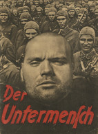 SS Broschüre Der Untermensch, Hrsg. Der Reichsführer-SS 1942, Verlag Nordland Berlin, 52 S. Im Format 25x34 Cm II - Weltkrieg 1939-45