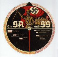 SS Dienstgradabzeichen Der SA Und SS. Große Lern-Drehscheibe Ca. 25cm. DRP 533457. Sehr Selten Und In Guten Zustand - Oorlog 1939-45