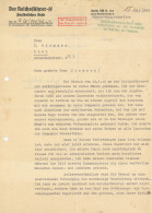 SS Dokument Briefinhalt Vom SS-Untersturmführer An Frau Siemsen, P. über Eine Nachprüfung Von Versorgungsbezügen 15.07.1 - Guerra 1939-45