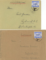 SS Feldpost 2 Briefe 1.-4. Kp. SS-Infanterie-Rgmt. Reichsführer SS 1943 - Weltkrieg 1939-45
