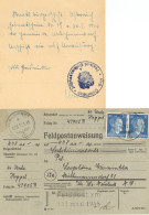 SS Feldpost WK II 16. Pz. Grenadier-Division Reichsführer-SS Feldpostanweisung MeF Vom 22.3.1945 (!) Überroller - Weltkrieg 1939-45