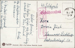 SS WK II - SS-Feldpostkarte 1940  Rahmen-o SS-VERFÜGUNGSTRUPPE 5.Ers.Btl. SS GERMANIA I - Weltkrieg 1939-45