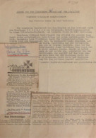 SS WK II Auszug Aus Der Thüringer-Gauzeitung Vom 18.02.1942 über Die Verleihung Des Deutschen Kreuz In Gold An Hauptmann - Guerra 1939-45