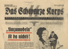 SS Zeitung Das Schwarze Korps Verlag Franz Eher Nachf. GmbH Berlin 24. Okt. 1940 43. Folge  6.Jahrgang II (normale Gebra - Guerra 1939-45