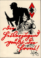 HITLER-JUGEND WK II - WEIHNACHTSKARTE Der HJ WIEN - Die HJ Grüßt Die Front! Sign. Künstlerkarte  Selten! I - Guerra 1939-45