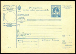 Z3647 ITALIA Occupazione Austriaca Venezia Tridentina INDIRIZZO POSTALE ACCOMPAGNATORIO, Modulo Spedizione Pacchi Biling - Occupazione Austriaca