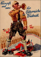 WK II HJ Österreich Opferkarte Für Ausgewiesene Hitlerjungen II (rs. Klebereste) - Guerre 1939-45