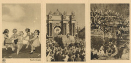 WHW 1933/34 3er-Karte Deutsche Jugend, Erntedankfest In Potsdam Und Indanthren-Werbung Publicite - War 1939-45