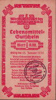 WHW WK II - WHW 1934/35 Lebensmittel-Gutschein I - Oorlog 1939-45