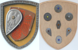 WHW WK II Reichsstraßensammlung 1941-42 Schilde Mit 7 Abzeichen I-II - Weltkrieg 1939-45