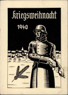 Kriegsweihnachten WK II 1940 Soldat Sign. Drechsler I-II - War 1939-45