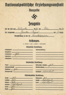Verleihungsurkunde Zeugnis Nationalpolitische Erziehungsanstalt Neuzelle 18.3.1940 II - Guerra 1939-45