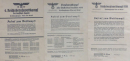 WK II Dokumente 3 Aufrufe Zum Reichsberufswettkampf Eisen Und Metall 1937-1939 II - Weltkrieg 1939-45