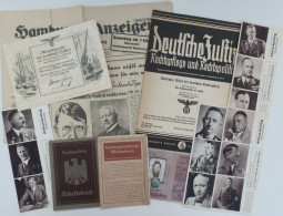 WK II Dokumente Lot Mit 20 Ausweisen, Zeitungen, Quittungen Usw. - Weltkrieg 1939-45