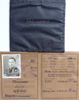 WK II Dokumente Reichsarbeitsdienst RAD Personenausweis Eines Obertruppführers Jahrgang 1915 Vom Arbeitsgau XXX Mit Foto - Oorlog 1939-45