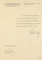 WK II Dokumente Übertragungsverfügung Für Einen Kartographen Mit Original-Unterschrift Von Reichskriegminister Blomberg, - Oorlog 1939-45