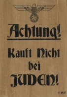 WK II Flugblatt/Plakat DIN A4 Achtung! Kauft Nicht Bei Juden! 1937 II - War 1939-45