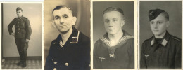 WK II Foto Lot Mit 17 Portrait-Fotos I-II - Guerre 1939-45