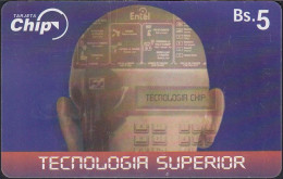 Bolivien - Bolivia C19 - Chip - Technologia Superior - Kopf - 5 Bs. - Bolivia