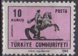 Kemal Ataturk - TURQUIE - Statues équestres - N° 1886 - 1968 - Oblitérés