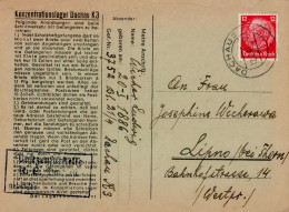 WK II KZ - Post Dachau Mit Lagerzensur 12.02.1941 O-Brief I-II - War 1939-45