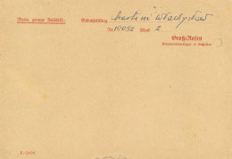WK II KZ - Post Teresienstadt 8.09.1943 I-II - Weltkrieg 1939-45