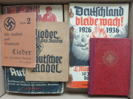 WK II Lot Fotoalbum Meine Dienstzeit 5 Bücher Und 1 Ausweis II - War 1939-45