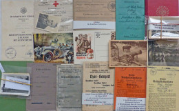 WK II Lot Mit Dokumenten, AKs, Ausweisen Und Fotos II - Weltkrieg 1939-45