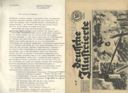 WK II Mappe Von Zielke, G.F. Fähnrich Und Kraftstaffelführer Inkl. Der Deutschen Illustrierten Vom 16.02.1943 Inkl. Hand - Weltkrieg 1939-45