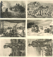 WK II MILITÄR -  Lot Von 10 Versch. Propagandakarten RAD Im KRIEGSEINSATZ  I - Weltkrieg 1939-45