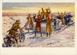 WK II MILITÄR - WÜSTENKRIEG In NORD-AFRIKA (183) Deutsche Soldaten Nehmen Am 9.4.41 6 Britische Generäle Durch Handstrei - War 1939-45