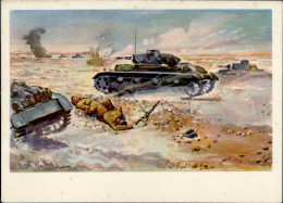 WK II MILITÄR - WÜSTENKRIEG In NORD-AFRIKA (185) Für Die Deutschen Panzer Gibt Es Auch In Der Wüste Kein Hindernis I-II  - Weltkrieg 1939-45
