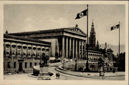 WIEN WKII - Parlament Im Hakenkreuz-Flaggenschmuck I - Oorlog 1939-45