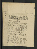 Antipropaganda WK II Flugblatt Antifa Es Lebe Sowjet-Österreich - Weltkrieg 1939-45