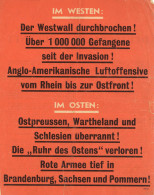 Antipropaganda WK II Flugblatt Deutschlands Zukunft Roosevelt Erläutert Die Beschlüsse Der Krim-Konferenz 1945 II (Einri - War 1939-45