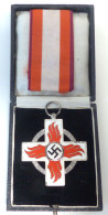 WK II Orden Feuerwehr-Ehrenzeichen 2. Stufe Mit Band In Original-Schatulle Pompiers - Oorlog 1939-45