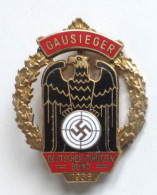 WK II Orden Gausieger-Abzeichen Des Deutschen Schützenbundes 1935 I-II - Weltkrieg 1939-45