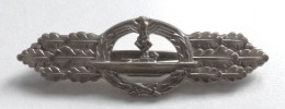 WK II Orden Kriegsmarine U-Boot Frontspange In Silber - War 1939-45